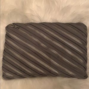 New Without Tag Alexander Wang Grey Unzip Clutch